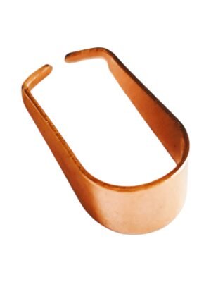 1 x Stainless steel pinch bail in Rose Gold, 13mm
