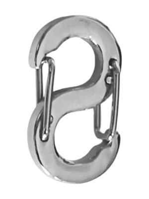 Stainless steel double opener shortener clasp