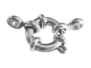 Stainless steel senorita clasp, 10mm