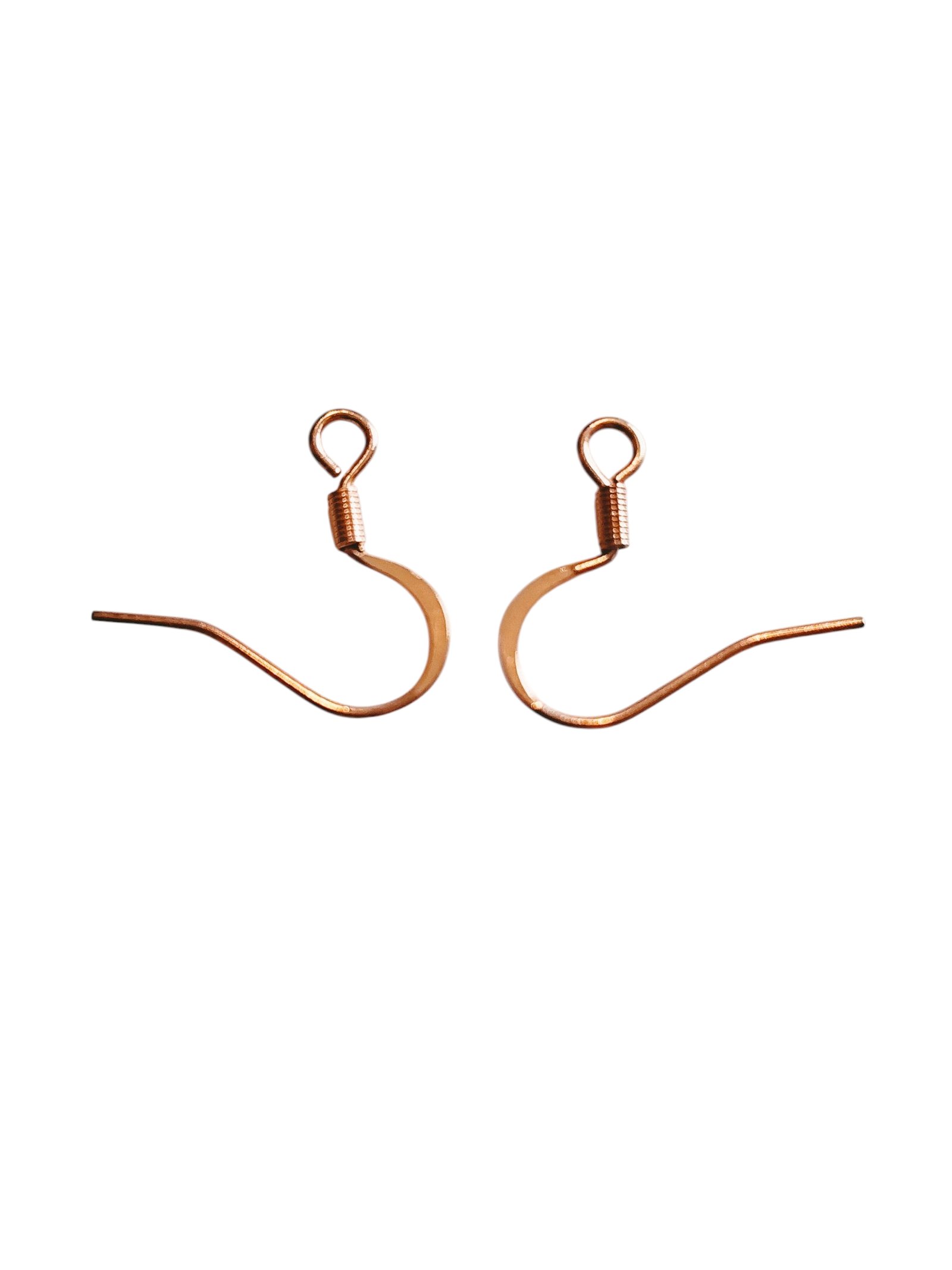 Shepherds hook pair in stainless steel, 17mm, Rose Gold