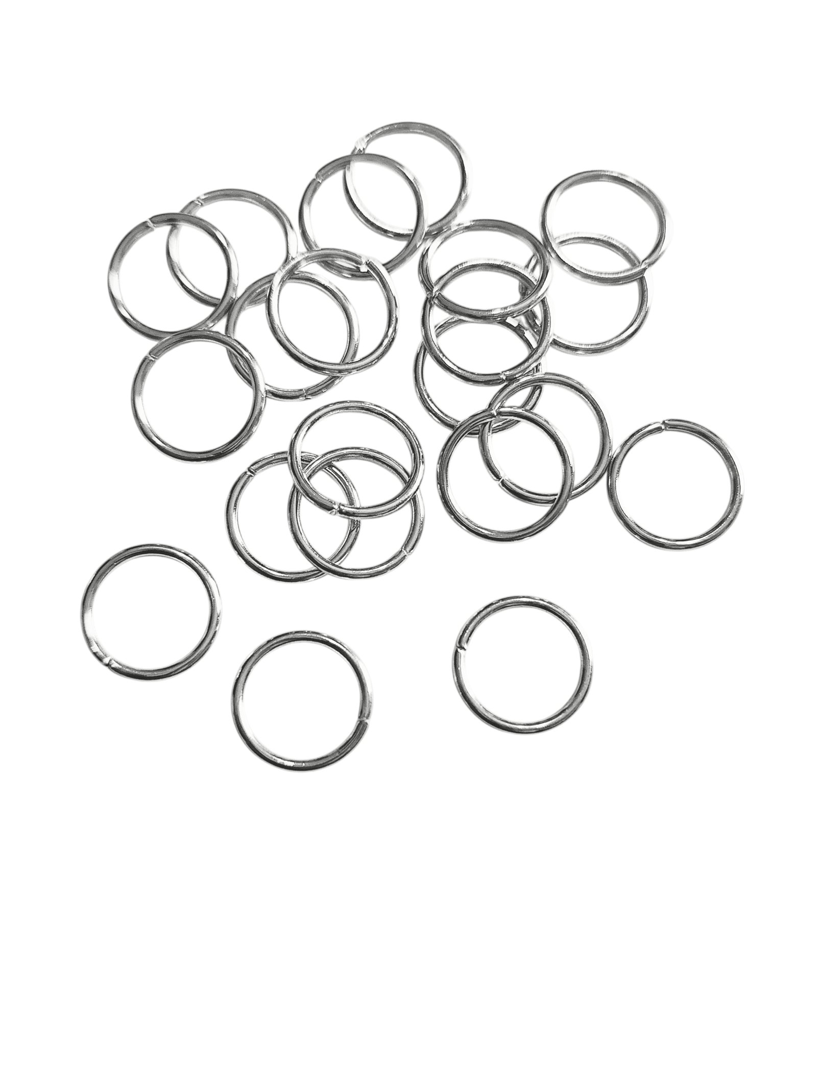12mmx1.2mm Jumprings in Stainless Steel, 20pcs