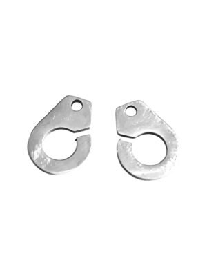 Stainless Steel Cuff Clasp, 15mm