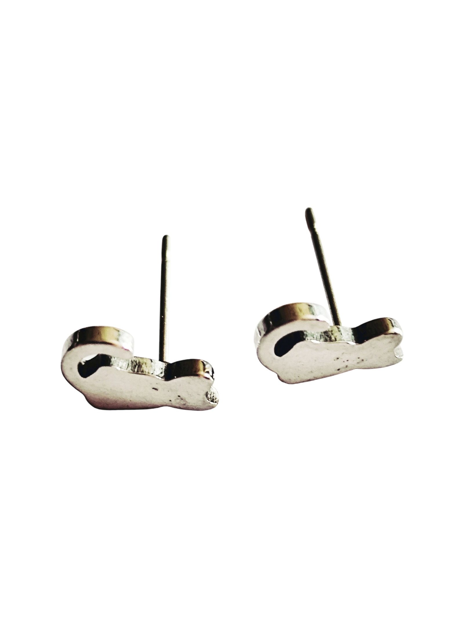 Cat Pin Earrings in stainless steel