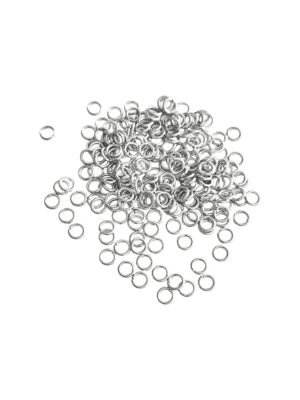 4mm x 0.7mm Jumprings in Stainless Steel, 200 Pcs