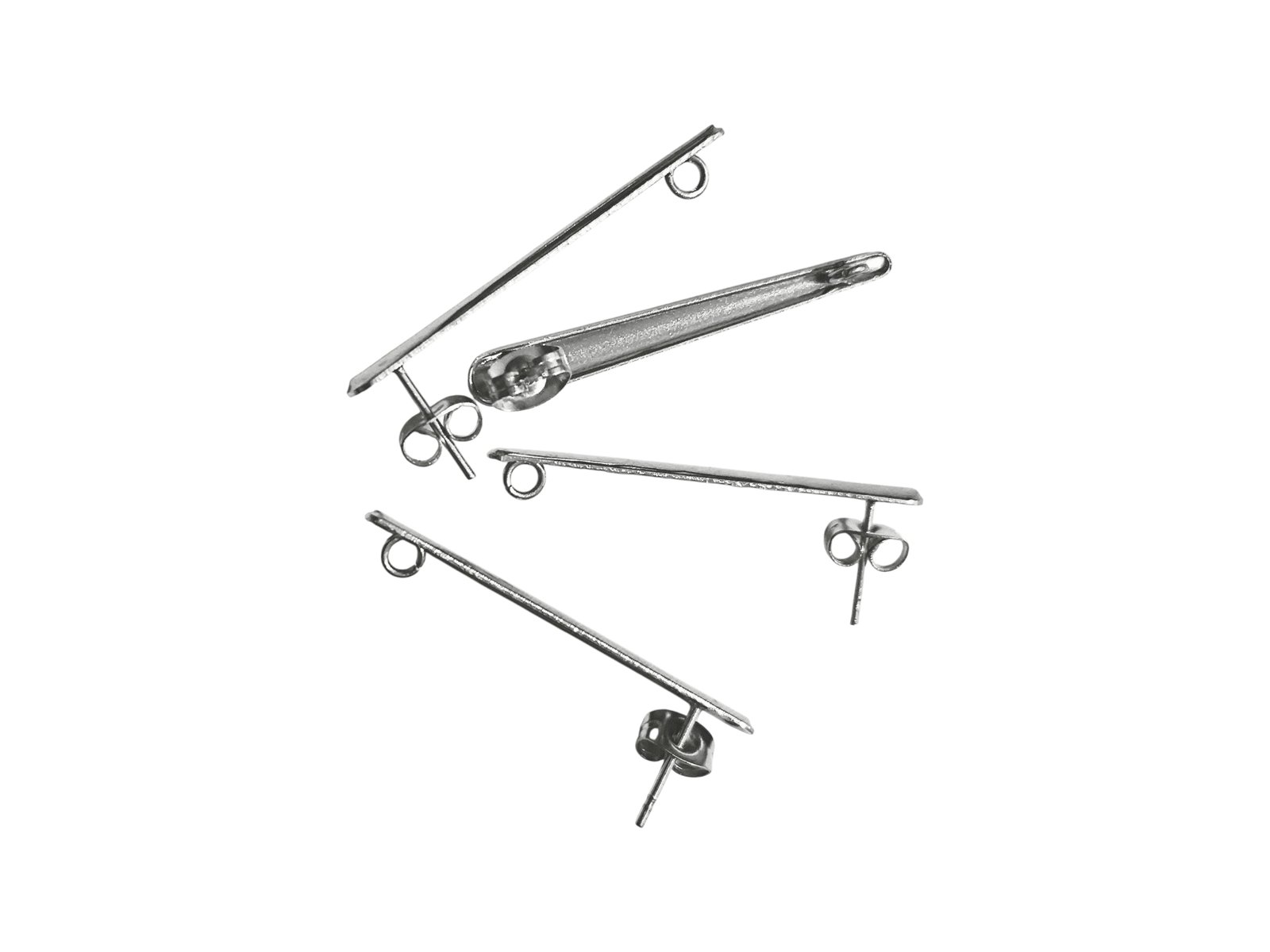 Slender Bar post earring, 34mm