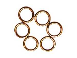 10mm x 1.5mm, Jumprings in Gold Stainless Steel, 6 Pcs