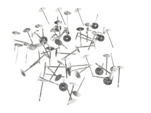 Pairs Stainless steel Earring Stud, Flat front 5mm, 60 pcs