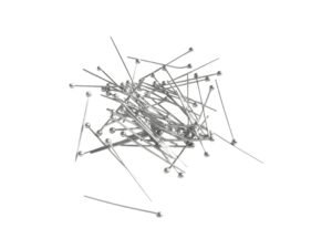 25mm x 0.6mm, Stainless Steel head pins, 55pcs
