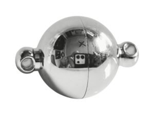 Stainless steel magnetic clasp, 14mm