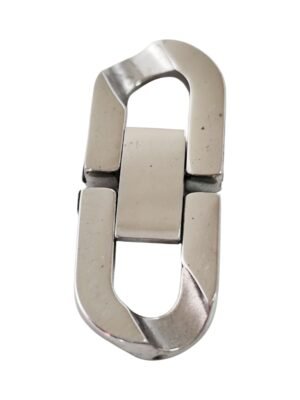 Stainless steel Curb chain clasp, 28x11.4mm