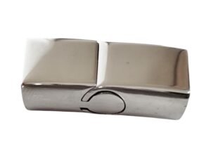 Stainless steel Magnetic slide clasp, 23x10mm