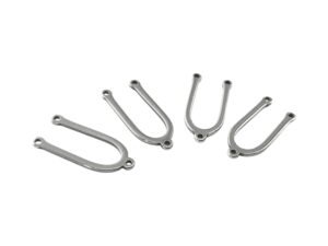 1 to 2 connector in stainless steel 20mm, 4 Pcs