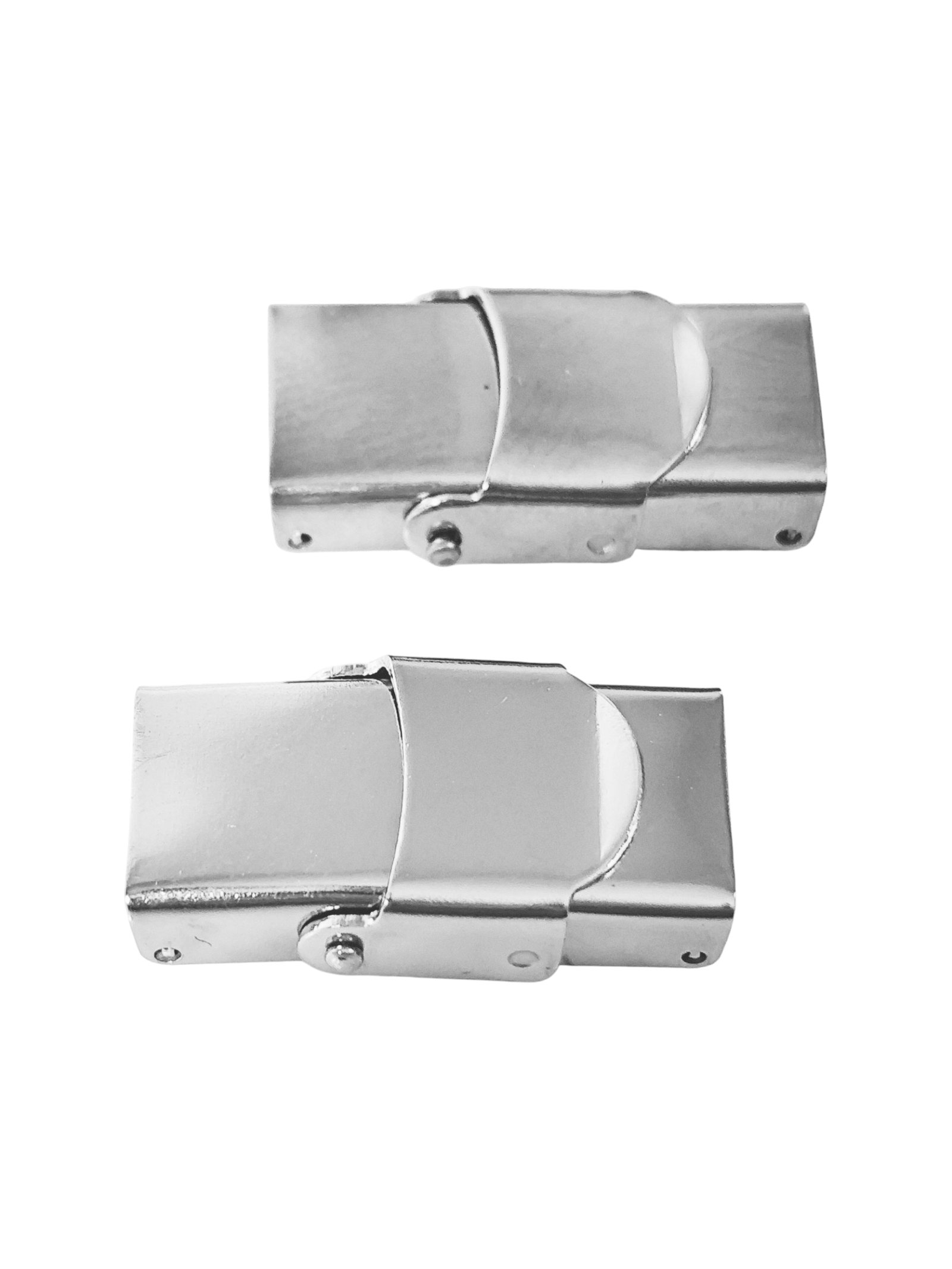 Fold over clasp in stainless steel, two sizes, 2 Pcs - Image 6