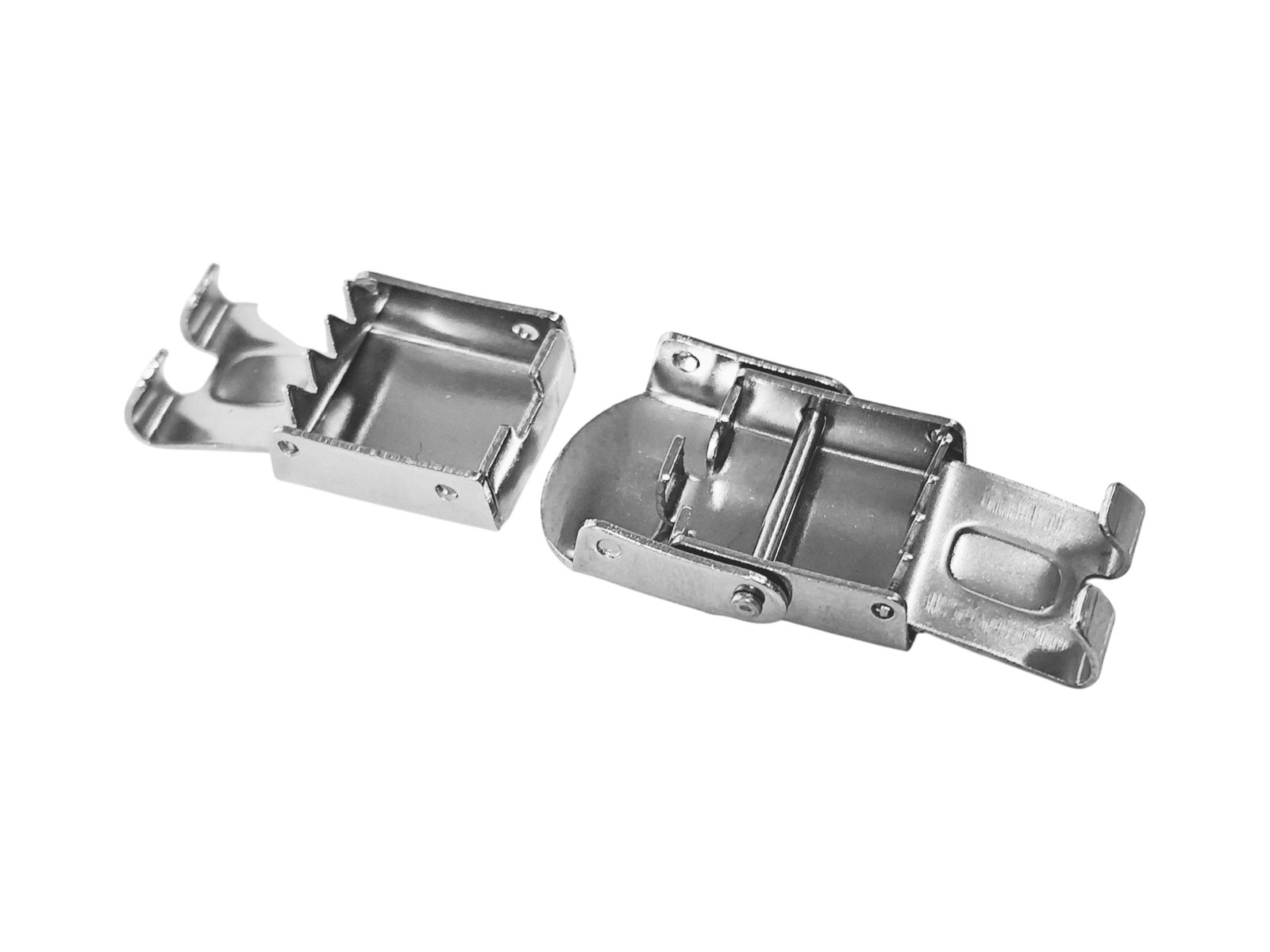 Fold over clasp in stainless steel, two sizes, 2 Pcs - Image 3
