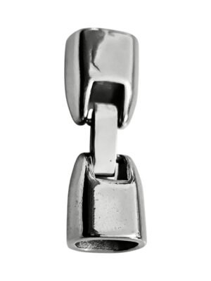 Stainless steel Snap Lock clasp, 36x12mm