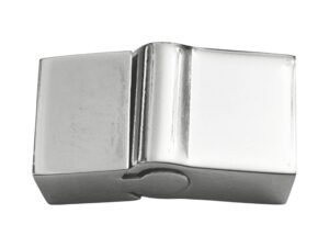 Stainless steel Magnetic slide clasp, 22x12mm