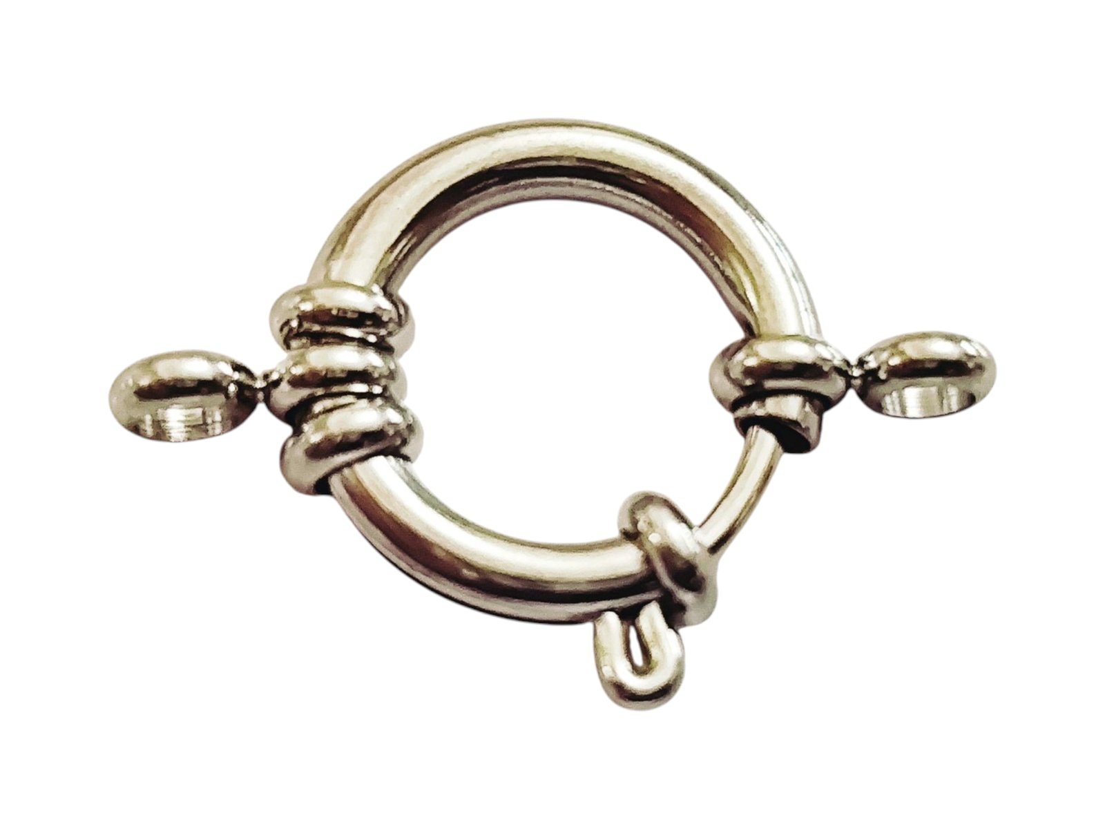 Stainless steel Senorita clasp, 18mm, Silver
