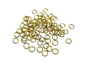 8mm x 1.2mm, Jumprings in Gold Stainless Steel, 85 Pcs