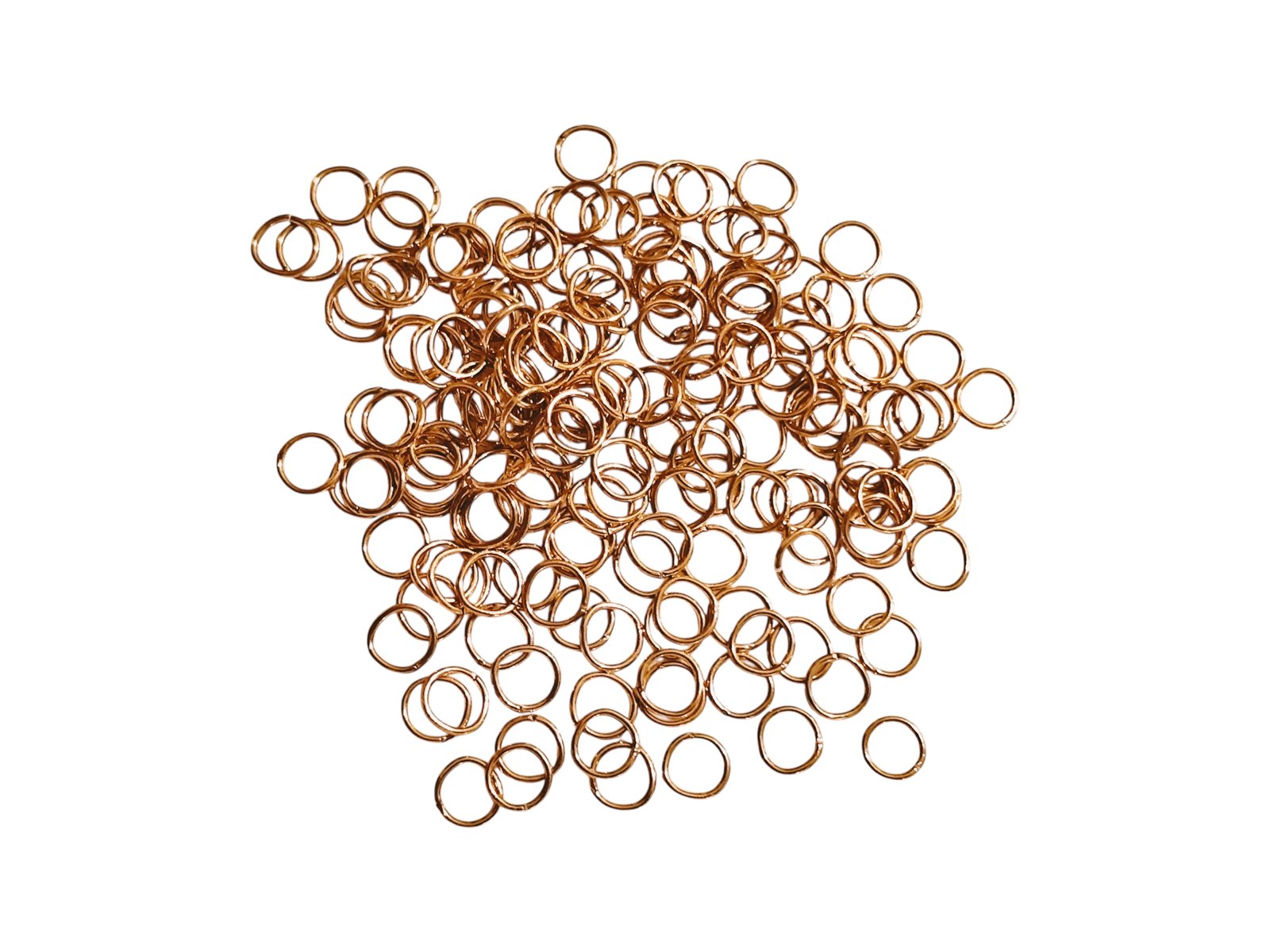 6mm x 0.7mm Jumprings in Gold Stainless Steel, 120 Pcs