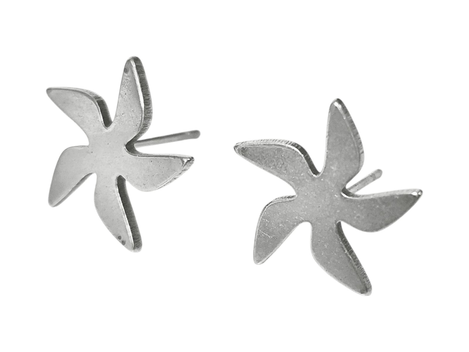 Starfish Stainless Steel Stud Earrings, 13mm