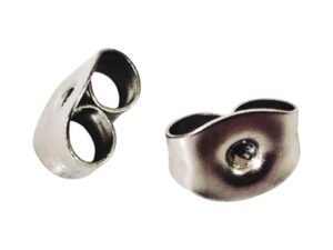 Stainless steel butterfly earring backs, 5mm