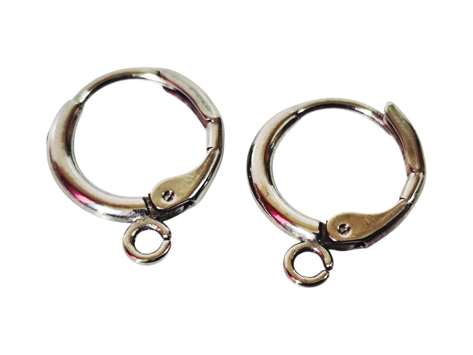 Leverback Stainless Steel Earring Finding pair, 12mm