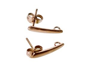 Stud Earring Pair with Loop 16mm