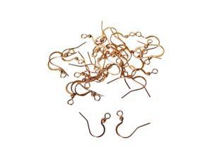 Rose Gold shepherds hook earring