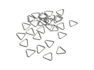 Stainless Steel Triangle Jump Rings – Geometric Connectors, 8mm