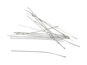 70mm x 0.7mm, Stainless Steel head pins, 18pcs