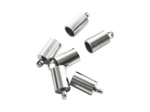 End caps for 3mm cable in stainless steel, 6 pcs