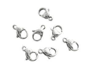 Lobster clasp in stainless steel 9mm
