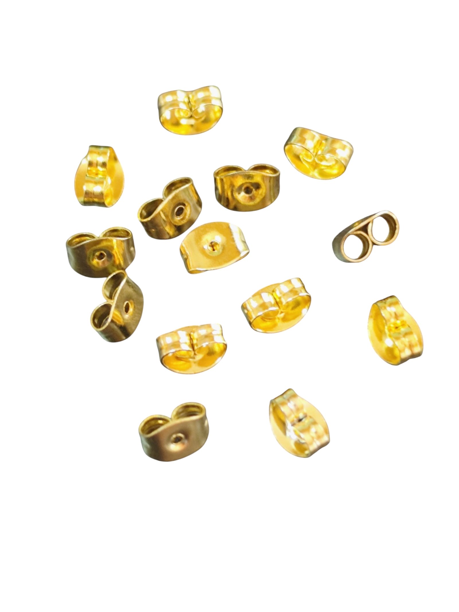 Gold butterfly backings