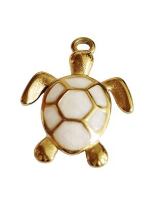 Turtle Charm in Stainless Steel 24mm (Gold)