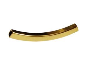 Curved square tube in Stainless Steel, 40mm (Gold)