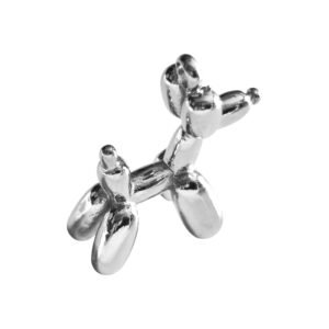 Balloon dog pendant in stainless steel 18mm