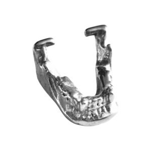 Lower Jaw pendant in stainless steel 12mm