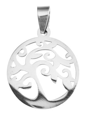 Tree of life stainless steel pendant 12mm excluding bail