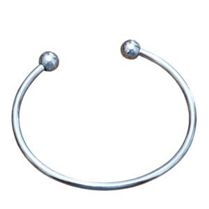 Stainless steel bangle, screw ends