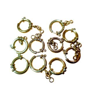 Stainless steel Senorita clasp, 16mm, Gold, 10 pieces