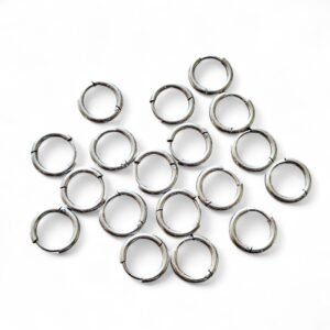 Stainless Steel Hoop Earring Pair, 9 pairs