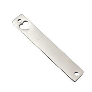 Bar Connector with heart, 30mm