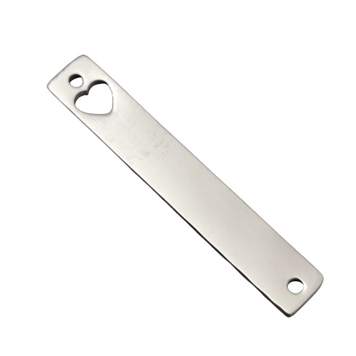 Bar Connector with heart, 30mm