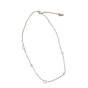 Dainty Stainless Steel Multi-Flower Station Chain Necklace
