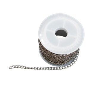 Curb Chain on spool, Stainless steel, 3.5mm wide, 4 meter